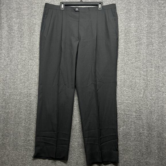 Christian Dior Monsieur Mens Pants Brown Size 38x30 Dress‎ Pant Pleated Vintage - Picture 1 of 7